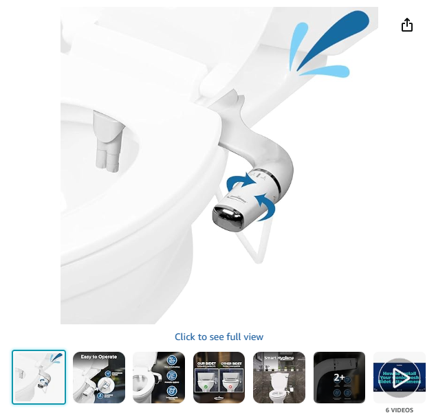 GenieBidet Bidet Attachment for Toilet Showcase